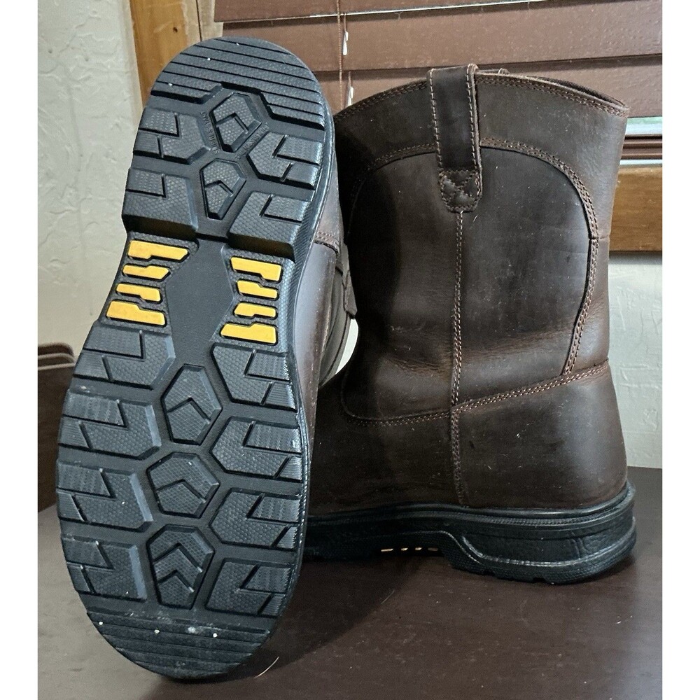 Brown Leather Herman Survivors Plower waterproof steel toe work boots Size 10.5 - Picture 5 of 5